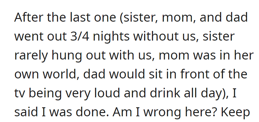 Family trip: Sister vanished, Mom danced to a different beat, and Dad hosted 