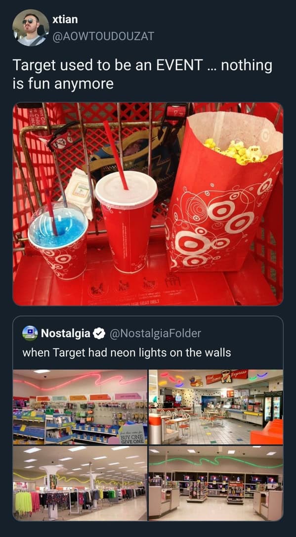 16. Target used to be an event