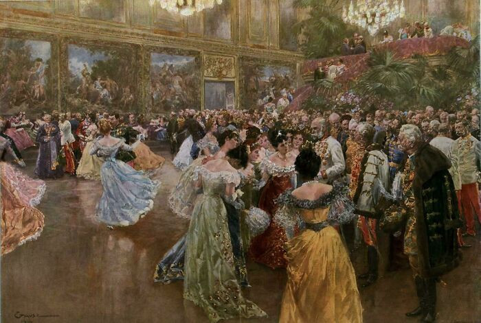 Vienna’s elite gather for a grand 1900 ball, with Emperor Franz Joseph I among the guests, marking the dawn of a new century.