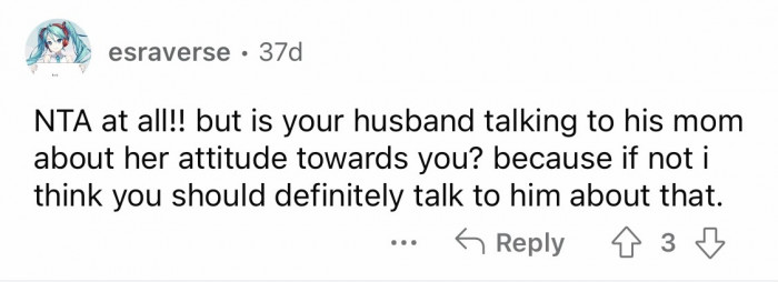 9. His husband is probably scared of being scolded.