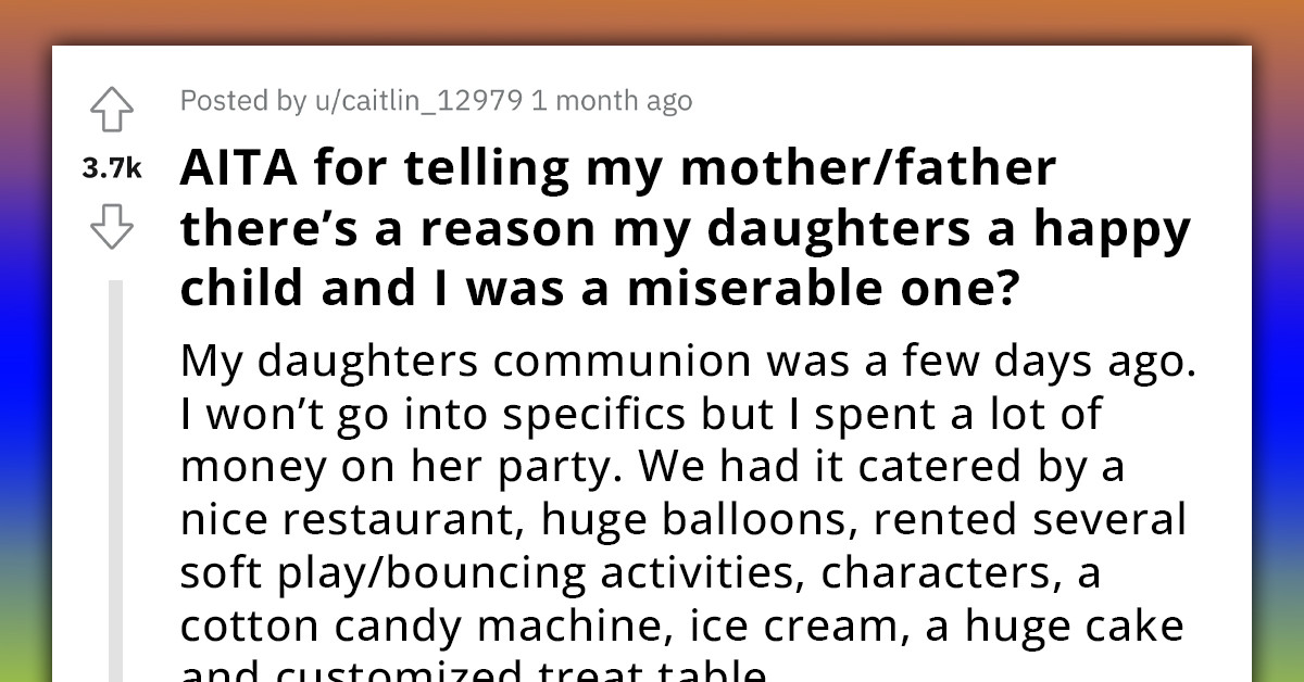 Redditor's Mom Mentions Differences Between Daughter's And Grandaughter's Communion Experiences, Sparks Heated Debate On Parental Favoritism