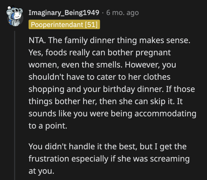 OP could have been kinder instead of yelling at her, but I guess it's pent up frustration after going along with SIL's wishes for so long