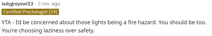 This is true, and she really should pay attention to the lights for one reason or another.