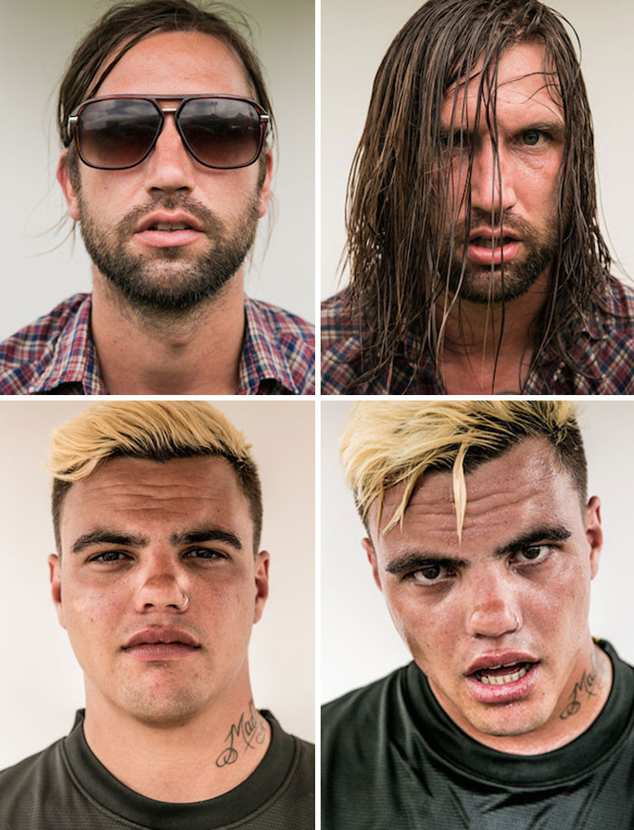 "Musicians Before And After They Perform"