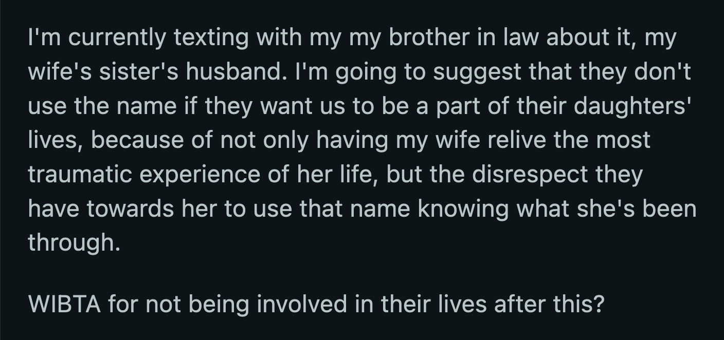 Were they trying to make light of her trauma or trying to trigger her?