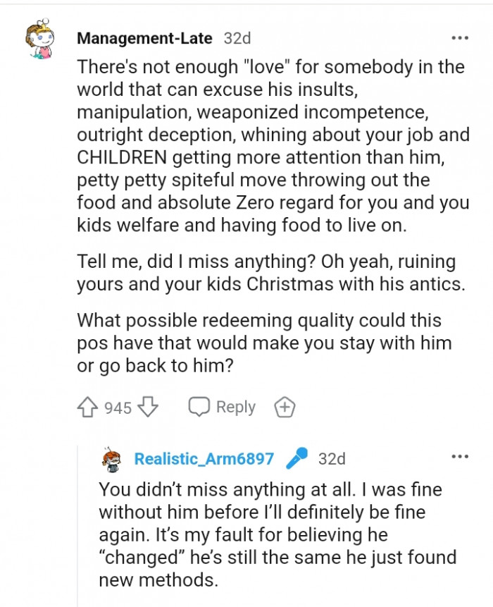 He's ruining you and your kids' Christmas with his antics