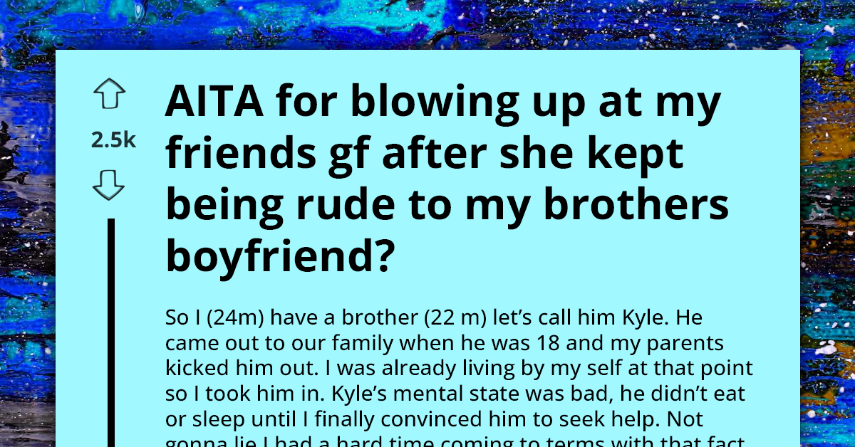 Man Defends Gay Brother Against Friend's Homophobic Girlfriend, Gets Blamed For Ruining Party