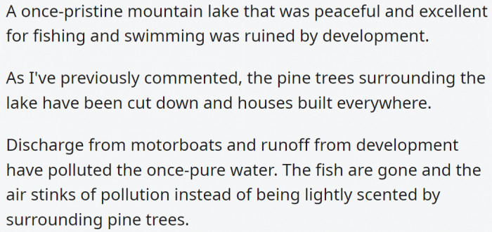 27. Disrespecting natural wealth