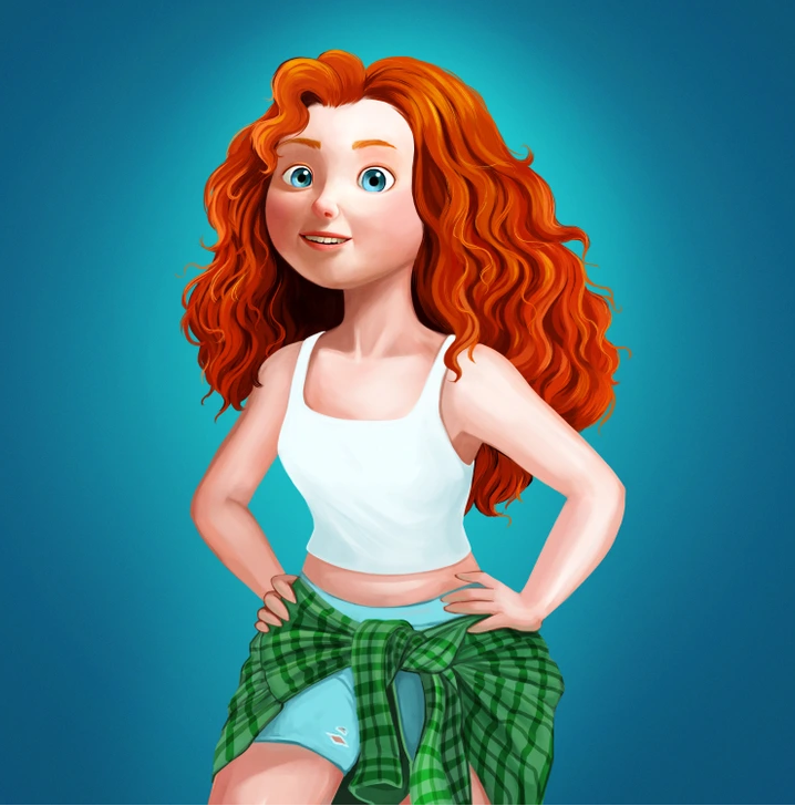 4. Merida would outplay anyone in any video game, particularly those involving bows and arrows.