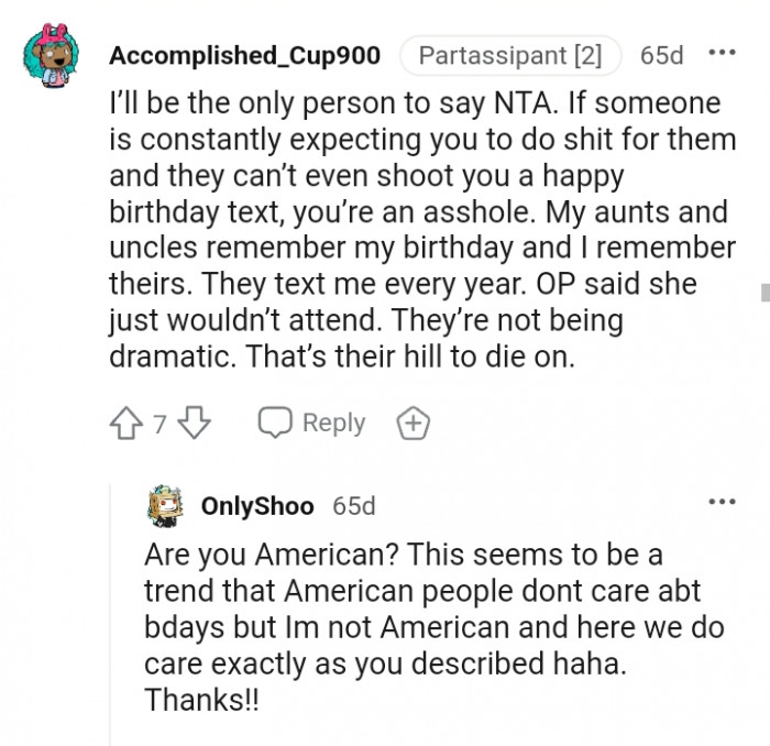 They can't even shoot you a happy birthday text.