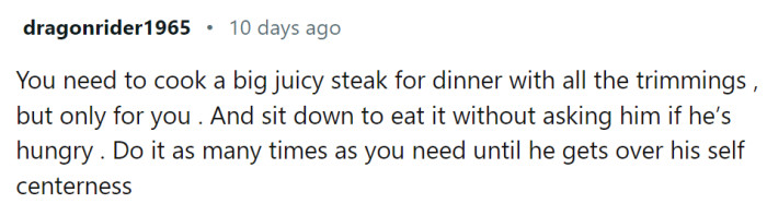 This might also work: