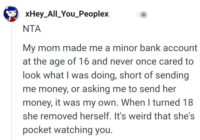 It's weird OP's mom is pocket watching her