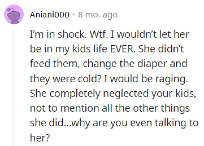 Neglecting OP's kids