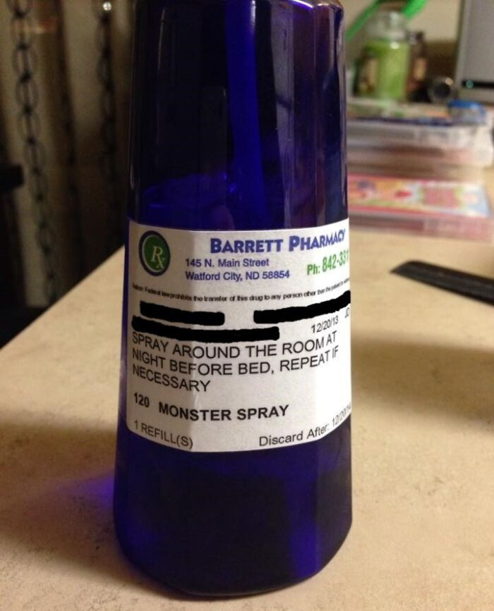 "A 6-Year-Old Girl Couldn't Sleep At Night Because She Was Scared Of Monsters, So The Doctor Gave Her This Spray"