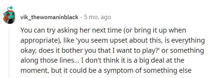 Great advice! Start the dialogue with,