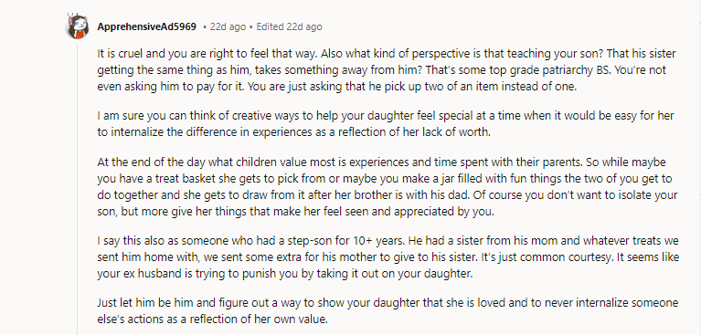 How this man is able to treat his former stepdaughter blows my mind.