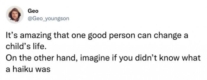 He's an amazing person.