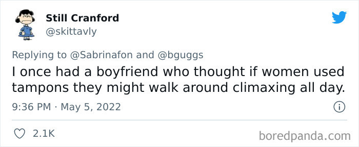 26. Tampons are certainly not for that...