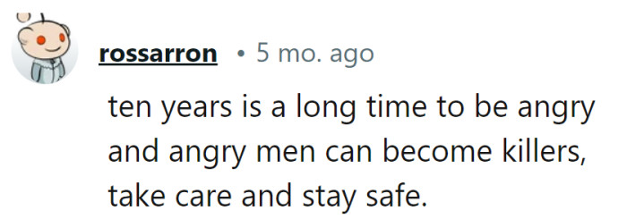 A decade of pent-up anger in a cube—he might need a hacksaw and a therapist.