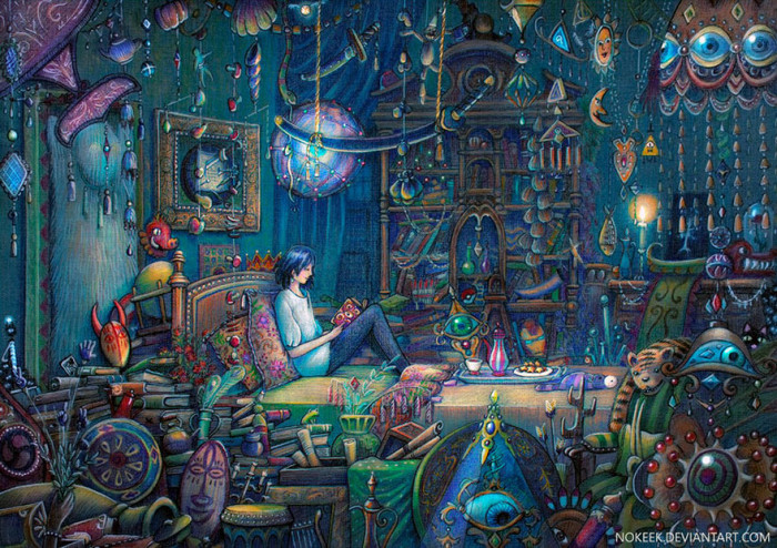 1. Howl's Room Drawing By Lena