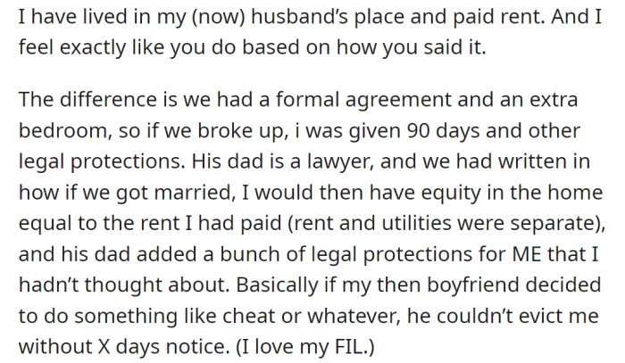 One Redditor said she had been in a similar situation and explained how she handled it: