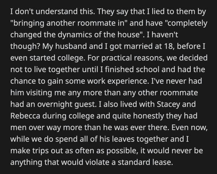 She frequently makes trips to see him and talks to him a lot when they're apart