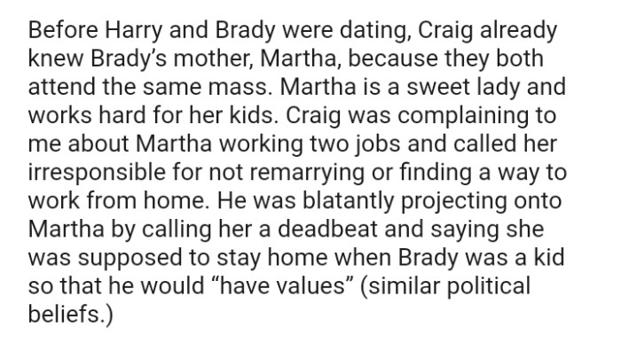 OP's brother called her irresponsible for not remarrying or finding a way to work from home