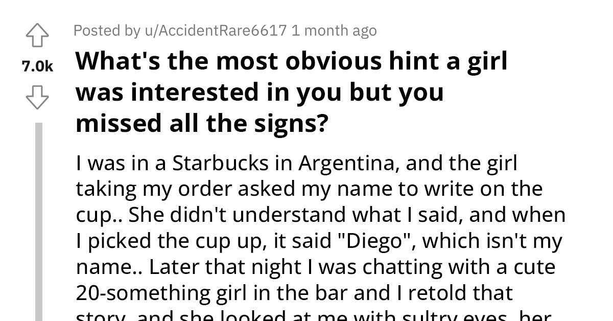 Missed Opportunities - Stories Of Men Who Failed To Recognise Signs Of Romantic Interest From Women