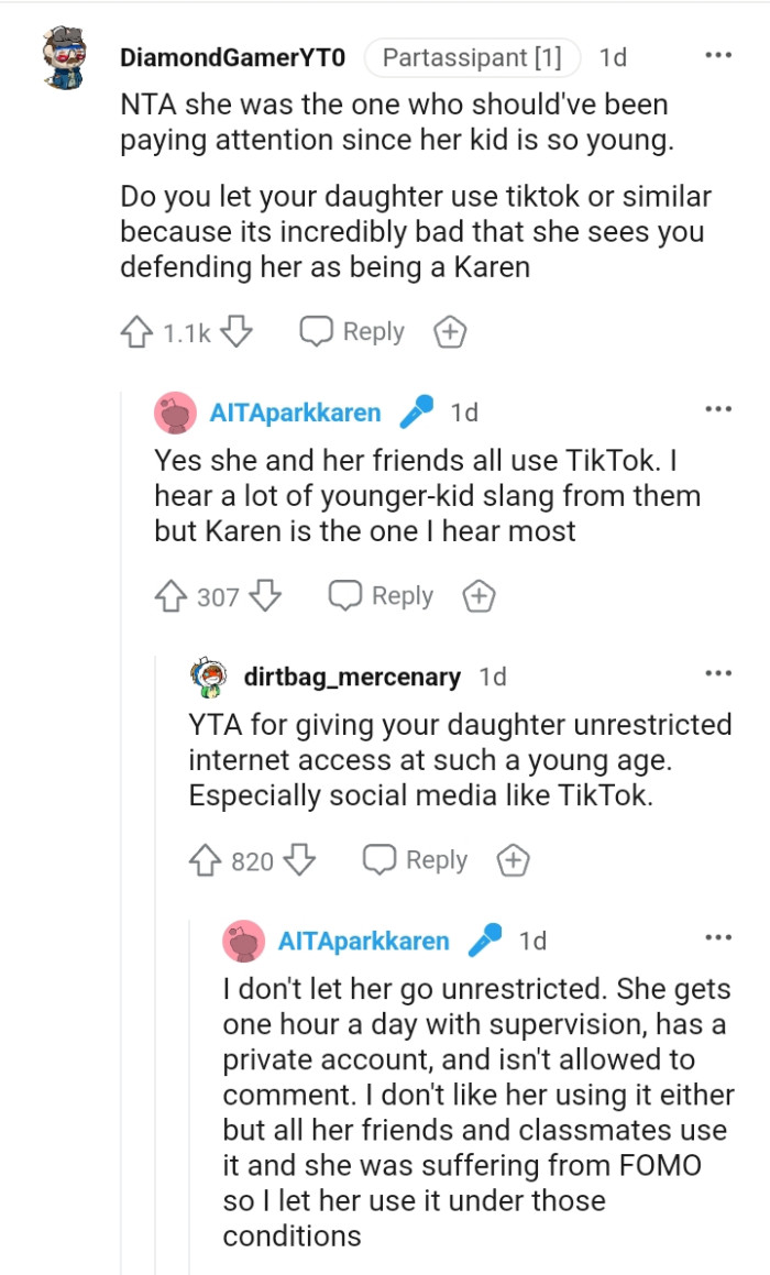 She was the one who should have paid attention