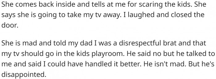 And then SHE came in: