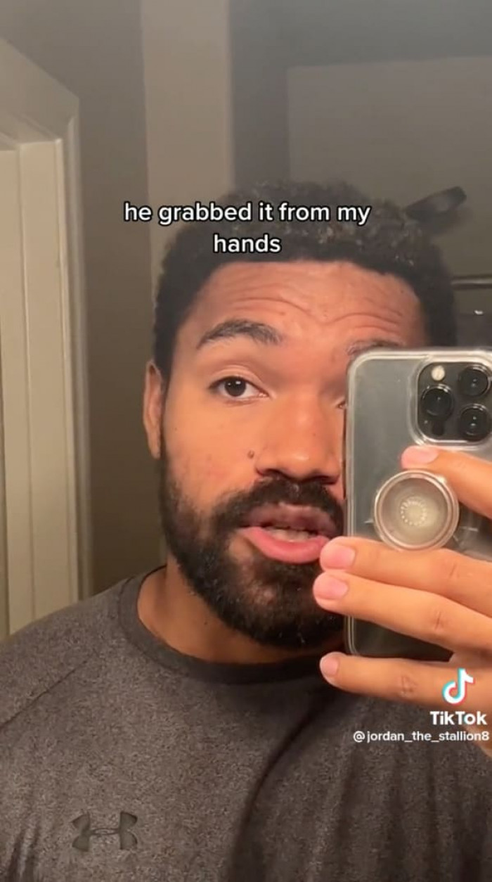 He goes on to explain how the employee took the application from his hands right then and there.