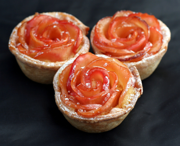8. Blooming Bites of Apple Rose Tarts