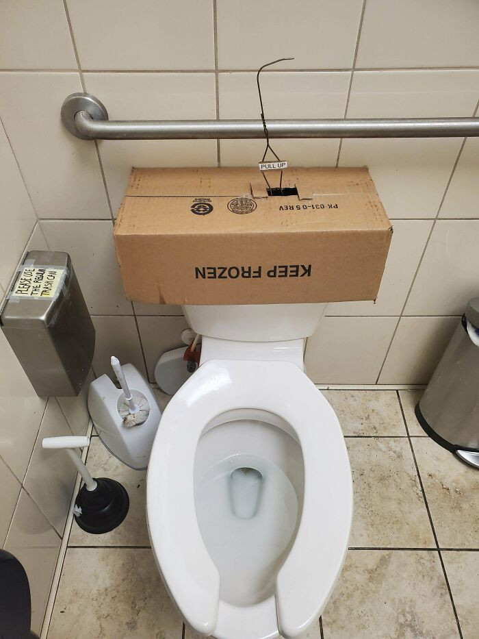 "Toilet At My Job No Longer Out Of Order, Courtesy Of Yours Truly"