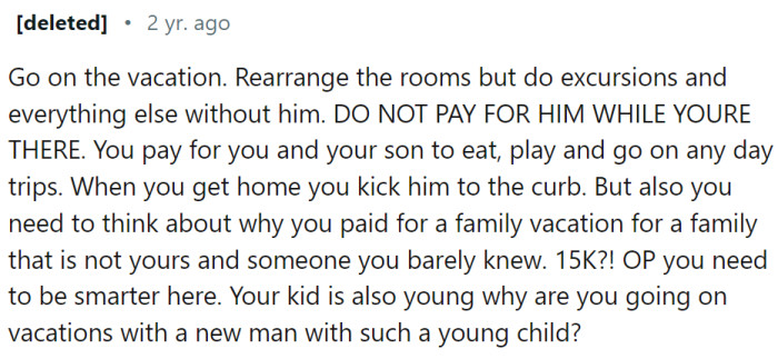 OP needs to be smarter. So far, her actions have been questionable.