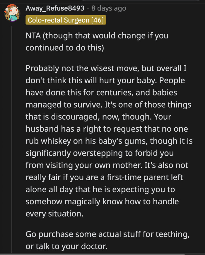 OP learned a lot from her mistake, that's for sure