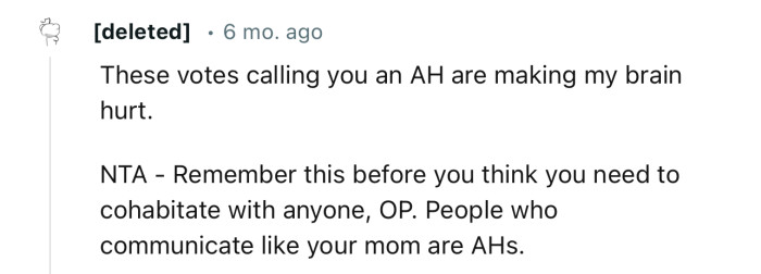“People who communicate like your mom are AHs.”