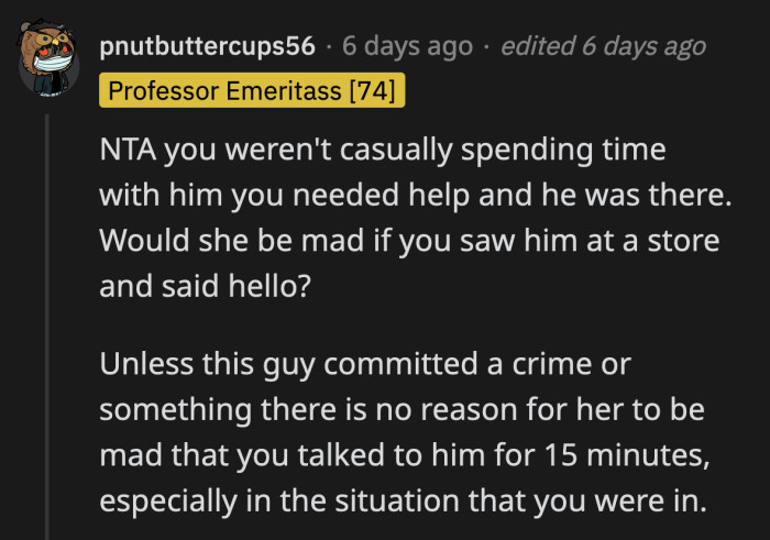 OP was desperate for any kind of help to fast-track her mom's discharge. It wasn't about anyone's ex in that moment. OP just saw somene who could potentially help her and she shouldn't have to apologize for saving her mom.