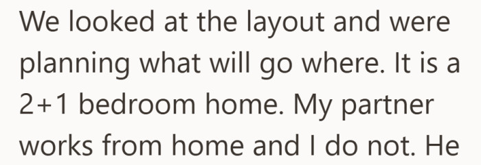 The layout feels simple on paper, but the work from home detail quietly changes the stakes.