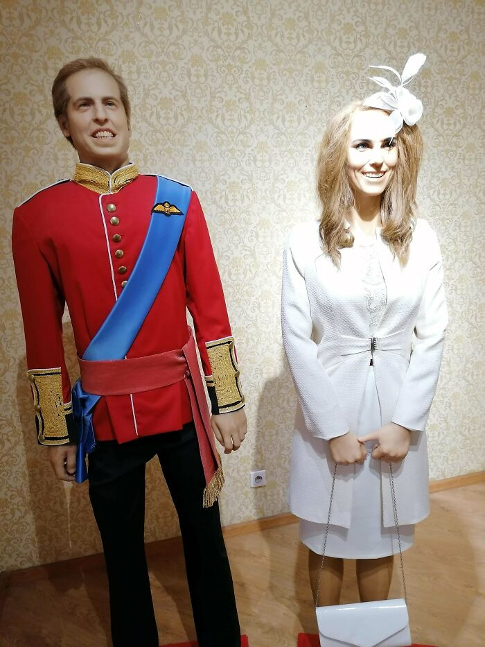 "Prince William And Kate From Krakow Wax Museum"