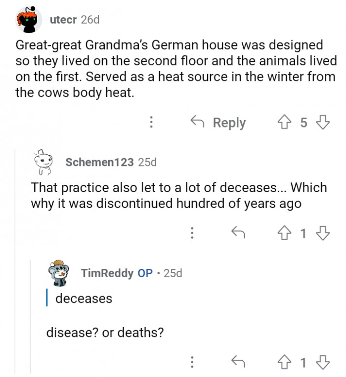 20. The first floor is reserved for the animals.