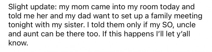 OP eventually added a second update about the situation.