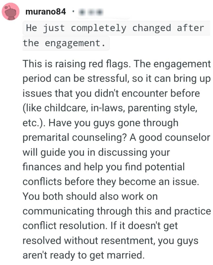 The engagement period can be stressful