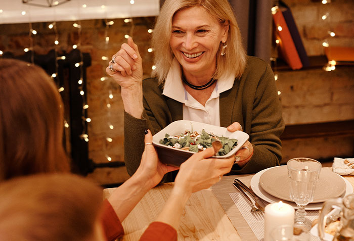 Grandma's way of having a food taster.