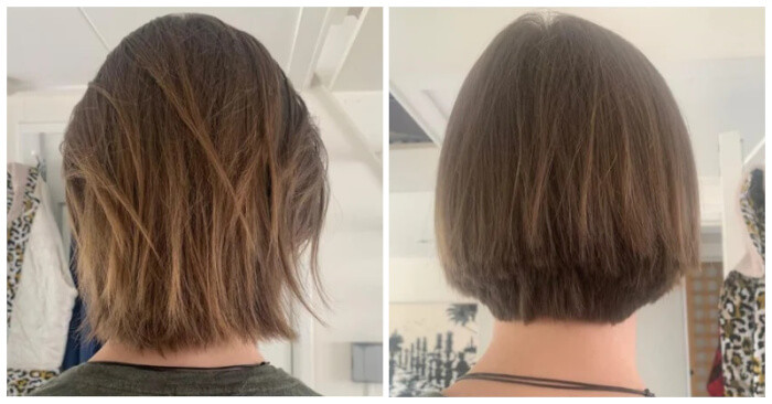 15. My boyfriend decided to try out a new hairdresser.