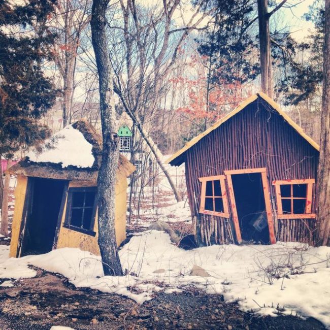 A local storage business purchased the property, leaving behind only a handful of the original attractions.