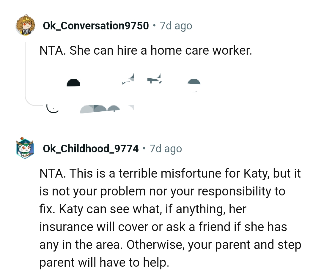 This Is a Terrible Misfortune for the OP's Stepsister