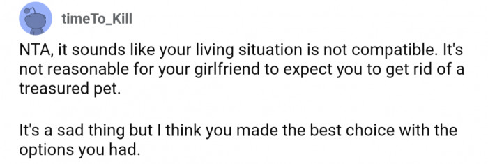 They made the best choice with the options available to them