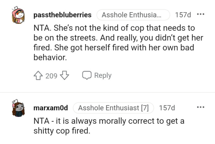 Here are a bunch of the most upvoted comments from other Redditors for you to read through