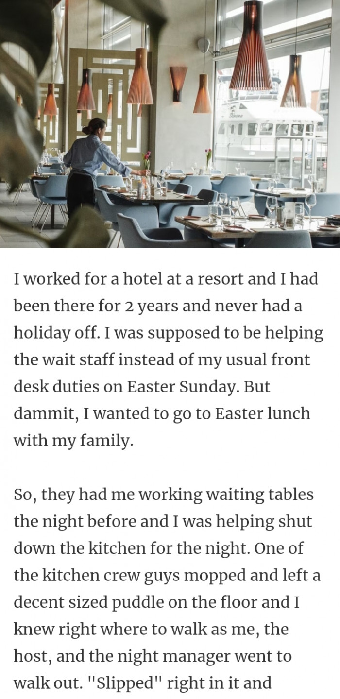 19. I wanted to go on Easter lunch with my family