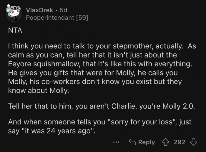 OP needs to talk to her stepmother and explain why she snapped at her dad.